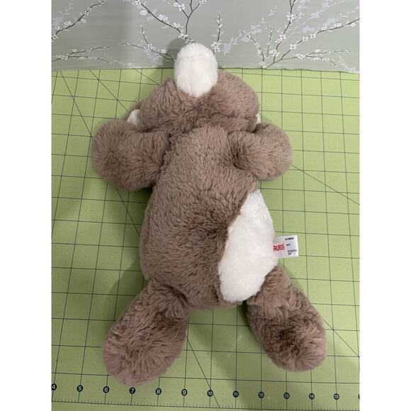 Aurora Flopsie Gemini Goat Plush Brown Huggable Lovey Stuffed Animal 12 Inch - Picture 12 of 12